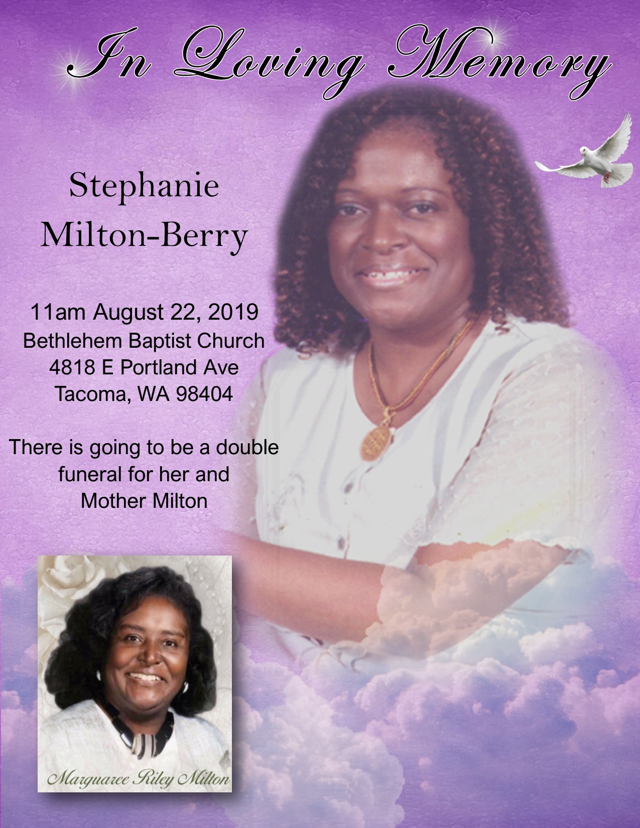 Stephanie Milton-Berry – Scott Funeral Home – Tacoma, WA